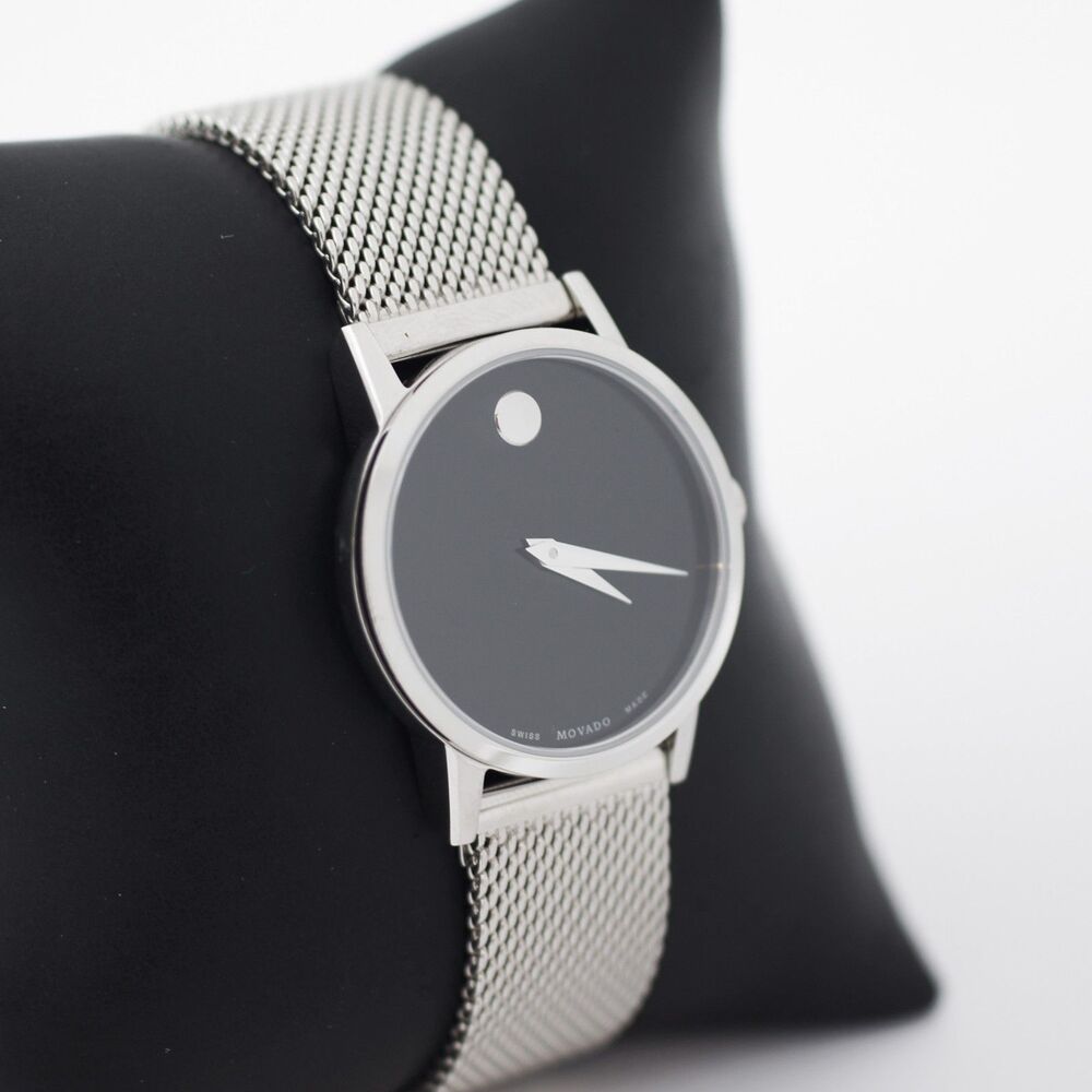 Movado Museum Classic Stainless Steel Mesh Watch